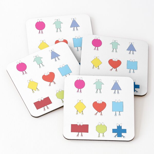 Item preview, Cute Shape Characters Illustration Design designed and sold by idovedesign.