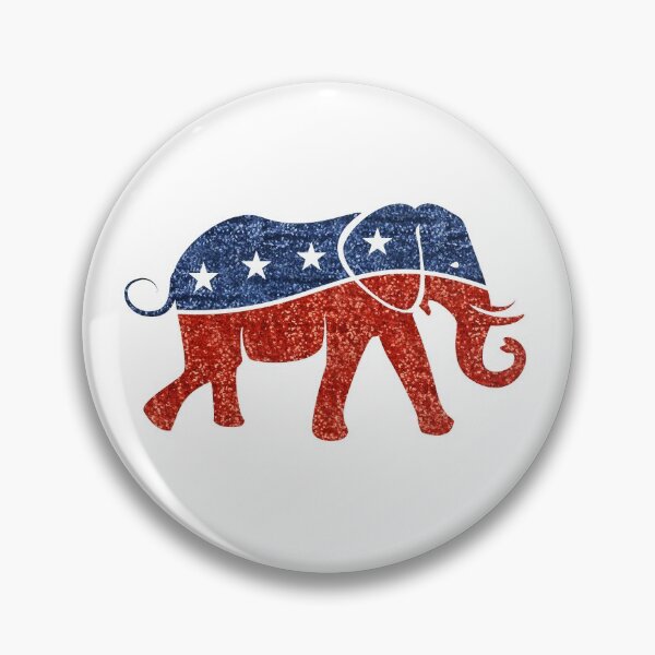 Item preview, glitter print republican elephant  designed and sold by Gossip Rag.