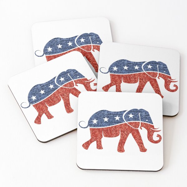 Item preview, glitter print republican elephant  designed and sold by Gossip Rag.