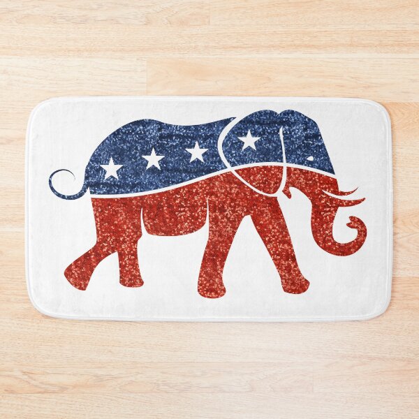 Item preview, glitter print republican elephant  designed and sold by Gossip Rag.
