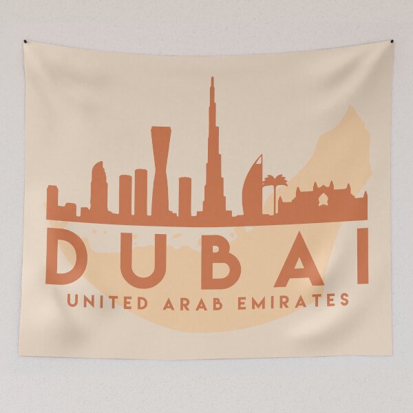 Item preview,  United Arab Emirates make up this amazing art piece. A great gift for anybody that has love for this city. designed and sold by deificusArt.
