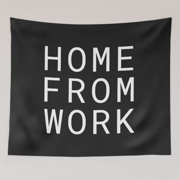 Item preview, Home from work (white) designed and sold by roomjs.