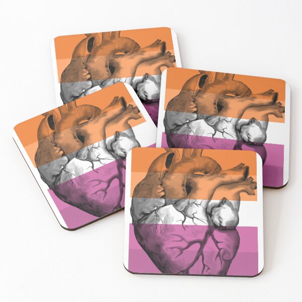 Item preview, Lesbian Pride Anatomic Heart designed and sold by incloudines.