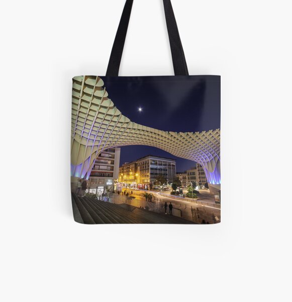 Seville at Night All Over Print Tote Bag