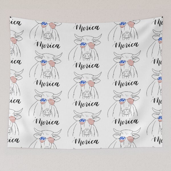 Item preview, ‘Merica cow designed and sold by K-T-K.