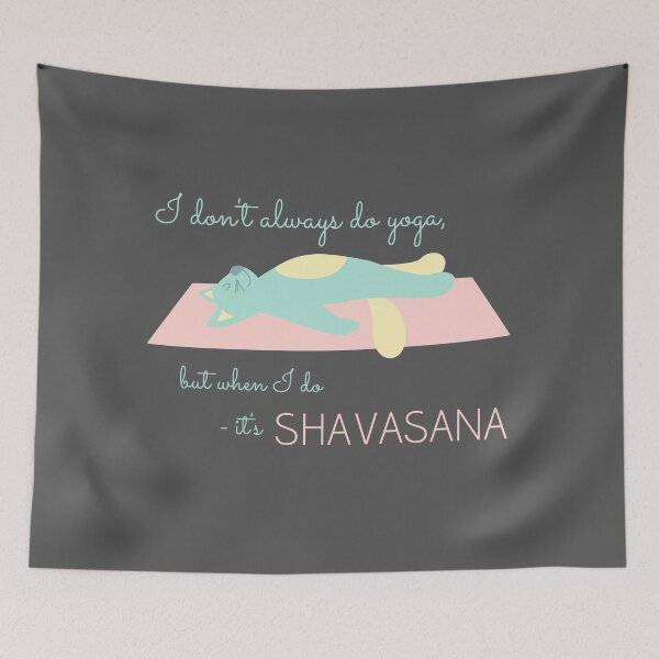 Item preview, Yoga Cat - Shavasana designed and sold by Anna Gieron.