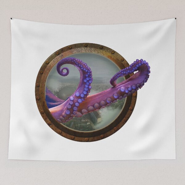 Item preview, Steampunk Porthole and Tentacles designed and sold by Paul David Wilson.