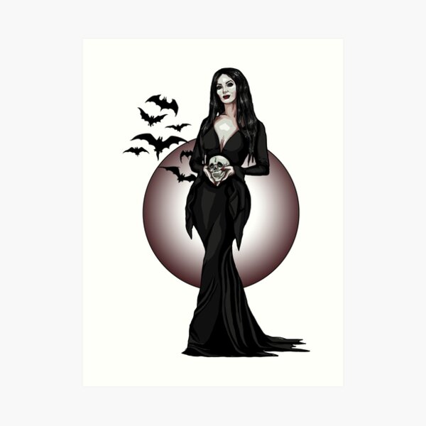Morticia Addams Art Print