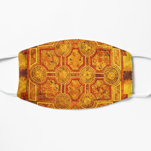 Red Gold Kells Carpet Medieval Illumination Art Mask