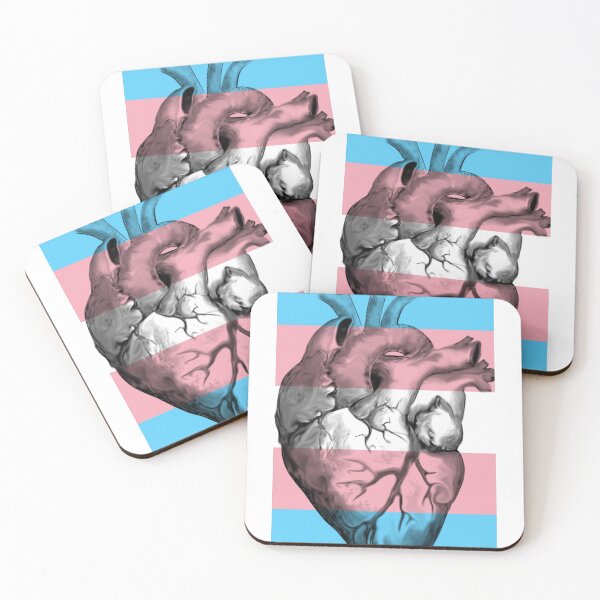 Item preview, Trans Pride Anatomic Heart designed and sold by incloudines.