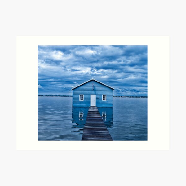 Crawley Edge Boatshed Art Print