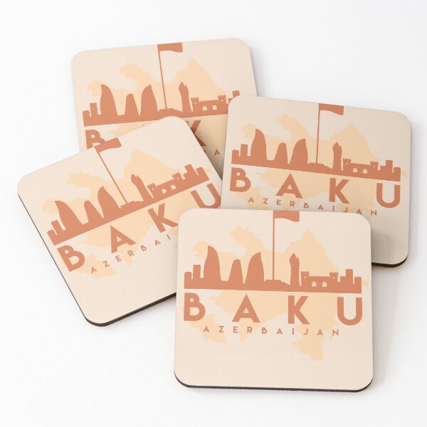 Item preview,  Azerbaijan make up this amazing art piece. A great gift for anybody that has love for this city. designed and sold by deificusArt.