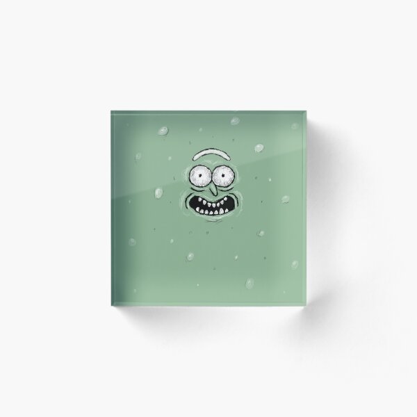 Pickle Rick Acrylic Block