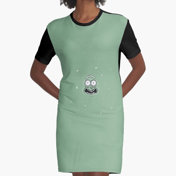 Pickle Rick Graphic T-Shirt Dress