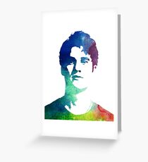rainbow headshot Greeting Card
