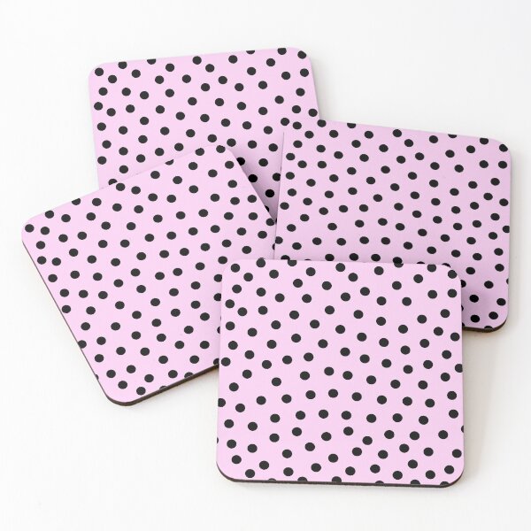 Item preview, Black Polka Dots on Pink Background - Classic Print for a Reason. designed and sold by cgroenewald.