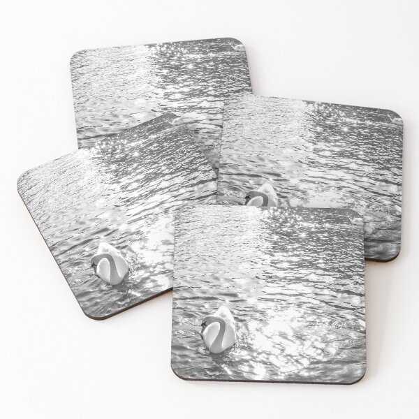 Item preview, Flock of mute swans swimming in the evening sun on the River Bure, Norfolk designed and sold by yackers1.