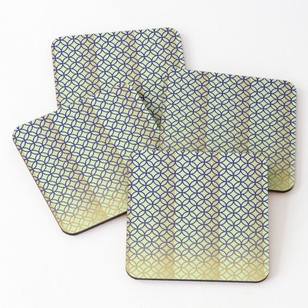 Item preview, Geometric modern navy green pattern designed and sold by Carolina Salazar.