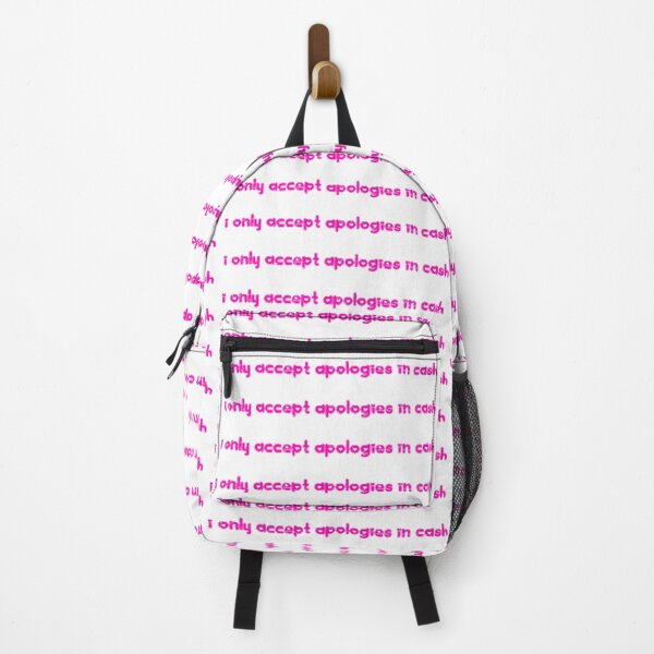 Item preview, i only accept apologies in cash - pink glitter text designed and sold by tegenn27.