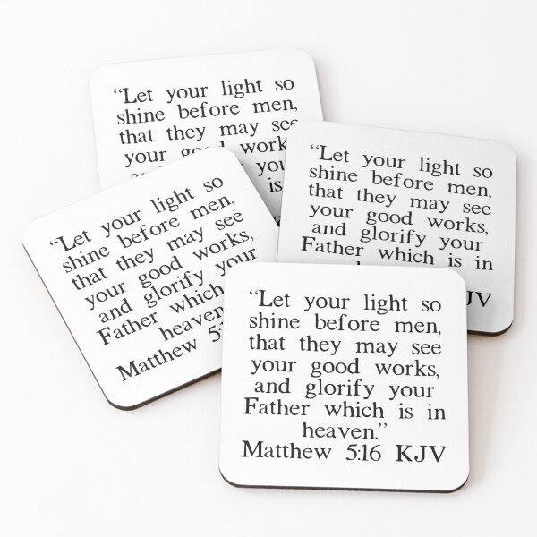 Item preview, Matthew 5:16 KJV designed and sold by IBMClothing.