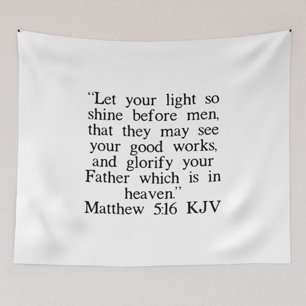 Item preview, Matthew 5:16 KJV designed and sold by IBMClothing.