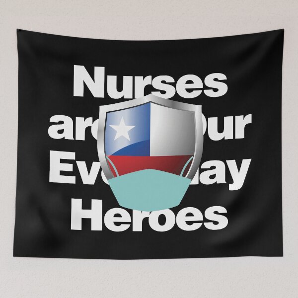 Item preview, Chile Nurses are Everyday Heroes designed and sold by HelloFromAja.