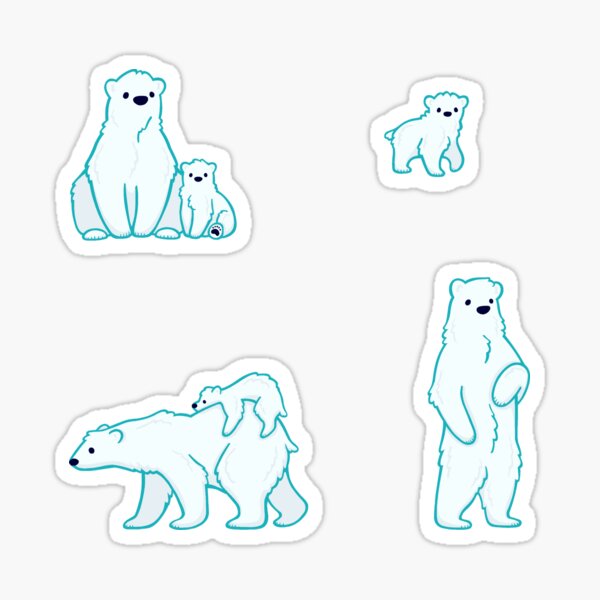 Polar Bear Sticker: Eco Friendly Stickers – PML Studios