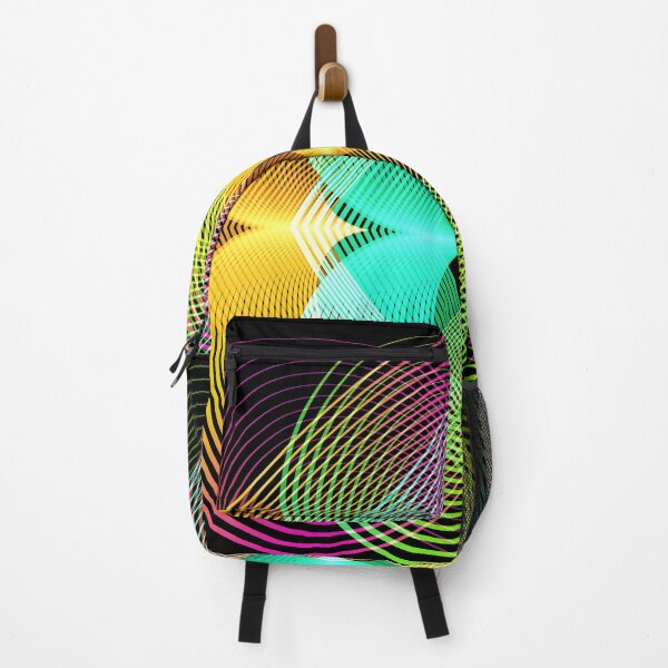 Item preview, Rainbow geometric lineart abstract designed and sold by Carolina Salazar.