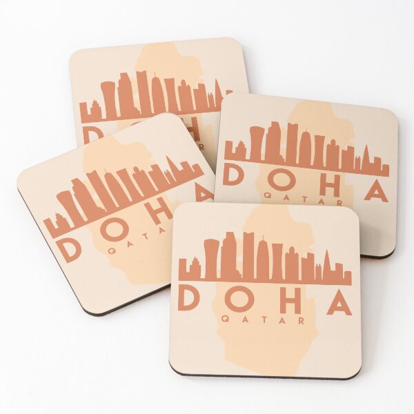 Item preview,  Qatar make up this amazing art piece. A great gift for anybody that has love for this city. designed and sold by deificusArt.