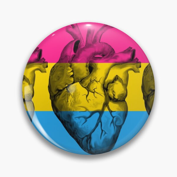 Item preview, Pansexual Pride Anatomic Heart designed and sold by incloudines.