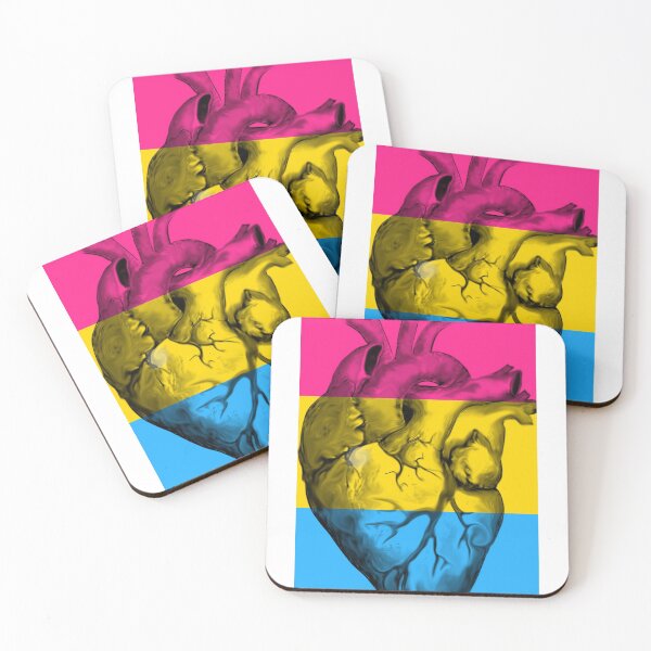 Item preview, Pansexual Pride Anatomic Heart designed and sold by incloudines.