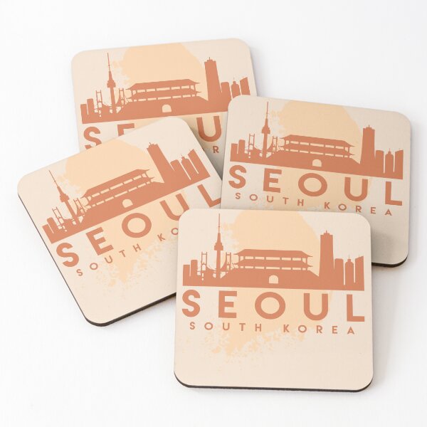 Item preview,  South Korea make up this amazing art piece. A great gift for anybody that has love for this city. designed and sold by deificusArt.