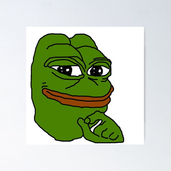 Pepe The Frog Smooth Meme Poster for Sale by Rice Rocca