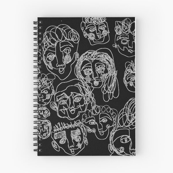 Item preview, single-line faces drawing designed and sold by Eleanor Herve.