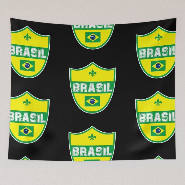 Item preview, Brazil Brasil Rio de Janeiro Copacabana Amazon Carnival Football Flag World Cup designed and sold by Mark Sukra.