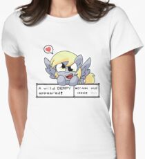 A Wild Derpy Appeared! Women's Fitted T-Shirt