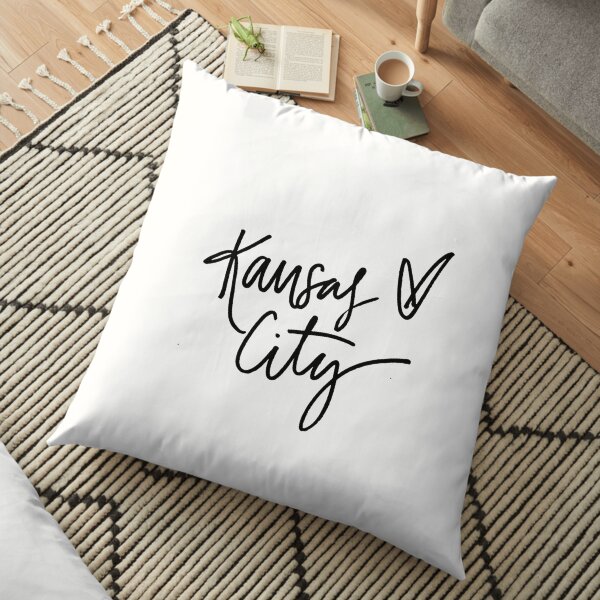 Kansas City Lettering Floor Pillow