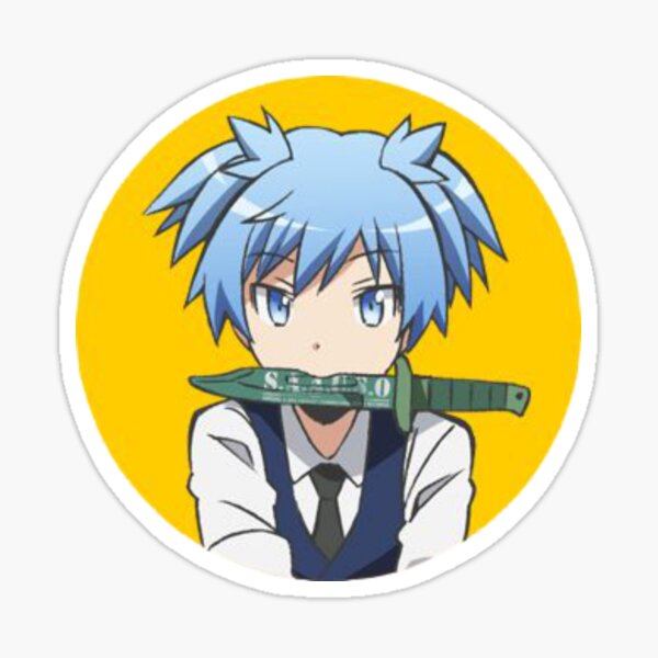 nagisa assassination classroom design sticker by refresh8 redbubble