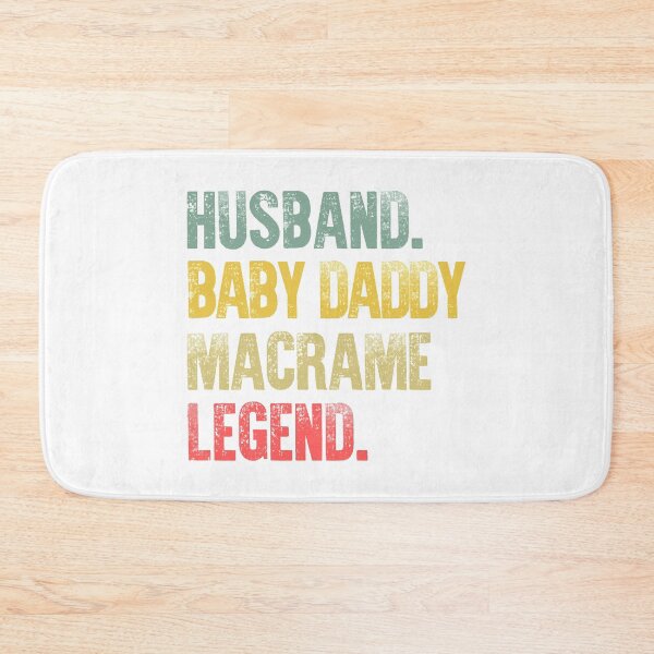 Item preview, Funny Men Vintage T Shirt Husband Baby Daddy Macrame Legend designed and sold by Bendthetrend.