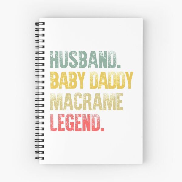 Item preview, Funny Men Vintage T Shirt Husband Baby Daddy Macrame Legend designed and sold by Bendthetrend.