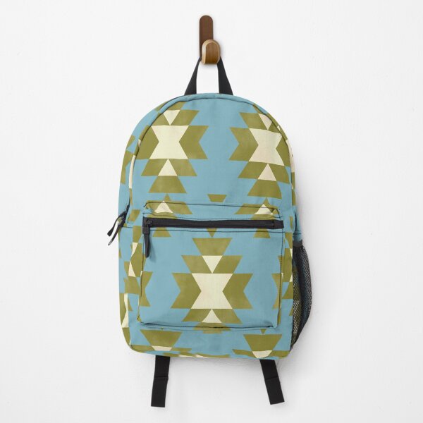Item preview, Textured Aztec in Blue and Green designed and sold by NJMoxon.