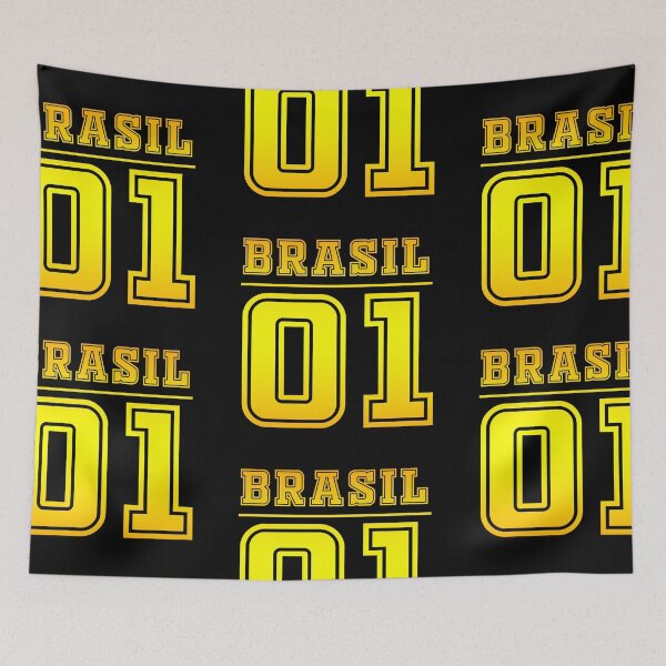 Item preview, Brazil Brasil Rio de Janeiro Copacabana Amazon Carnival Football Flag World Cup designed and sold by Mark Sukra.