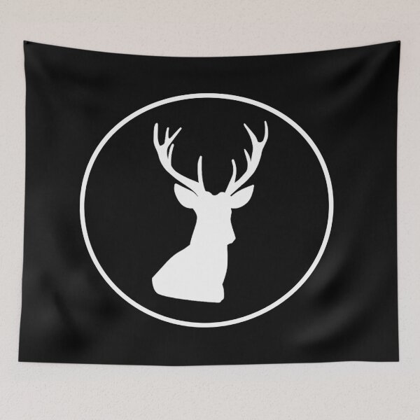 Item preview, Terrasen Stag - White Outline designed and sold by Cosmic Cutenesss.