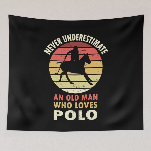 Item preview, Polo Never Underestimate an Old Man Horses designed and sold by shirtystar.
