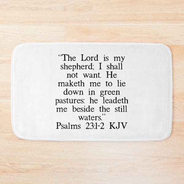 Item preview, Psalms 23:1-2 KJV designed and sold by IBMClothing.