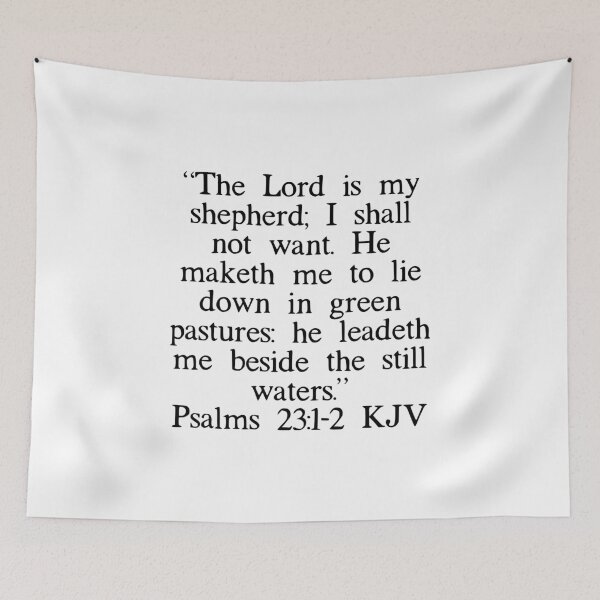 Item preview, Psalms 23:1-2 KJV designed and sold by IBMClothing.