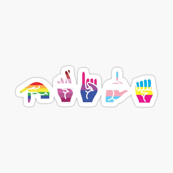 Item preview, LGBTQ Pride in American Sign Language (ASL) designed and sold by averydavage.