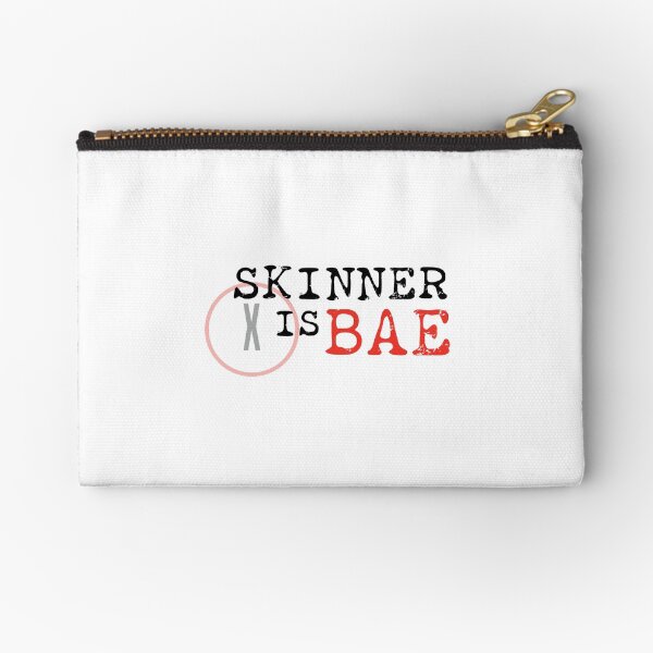 X-files inspired flat zipper pouch ready to ship
