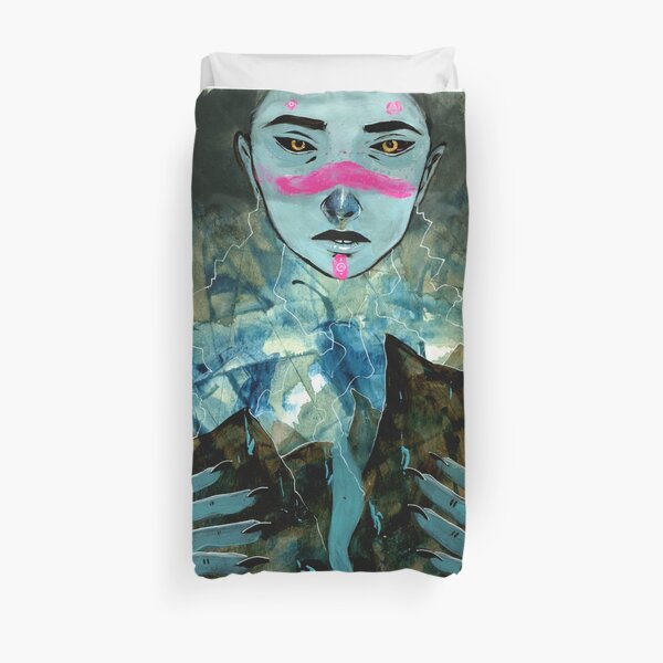 world in hands Duvet Cover