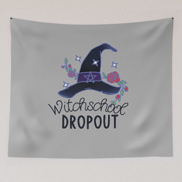 Item preview, Witchschool Dropout, Magical Witch Hat with Roses designed and sold by OneEyeShop.